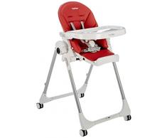 Peg Perego Prima Pappa Follow Me Seggiolone, Rosso (Fragola)