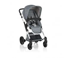 Brevi 773-652 Presto City Passeggino, Grigio Melange Chiaro su Telaio Bianco