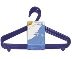 appendini bieco Bebé Bambino Hanger appendiabiti grucce di plastica per bambini per la conservazione guardaroba lunghezza armadietto 29,5 centimetri, 16 pezzi, blu, stretta, ARTN 90.016.140