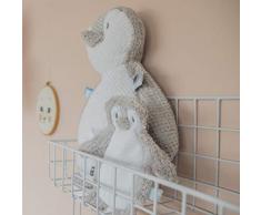 Snoozebaby 752 Pupazzo Cuscino per Bambini, Pin Pin - Star, White