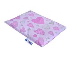 Medi Partners - Cuscino termico con noccioli di ciliegia, 500 g, rettangolare, 20 x 25 cm, rosa