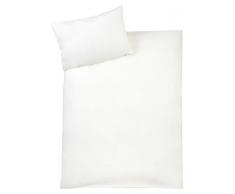 Julius Zöllner 85000 40200 - Biancheria da letto a tinta unita, misure 80 x 80 cm/35 x 40 cm, colore: Ecru