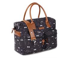 Kidz Room 030 – 8303 – 1 Borsa fasciatoio fiocchi, Nero