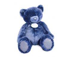 Doudou et Compagnie Orso Collezione peluche blu notte 80 cm