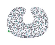 LULANDO Minky Cuscino per allattamento e da sostegno, cuscino per collo (55 x 42 cm) per neonati e adulti. Ideale anche per bambini e come cuscino da viaggio