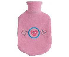 bébé-jou 3114 - Borsa dellacqua calda con federa Girl, colore: Fucsia