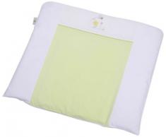 Easy Baby, Materassino in Stoffa per Fasciatoio, 85 X 75 Cm, con Ricami Pregiati e Fodera Rimuovibile