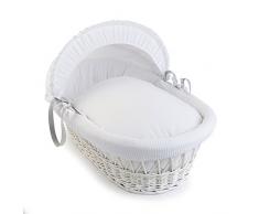 Clair de Lune waffle cesto porte-enfant in vimini Basker Parent