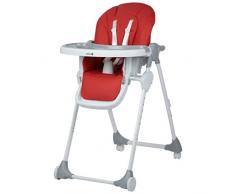 Safety 1st Looky Seggiolone pappa pieghevole con imbottitura, Reclinabile, per bambini 6 mesi -3 anni, colore Red Campus