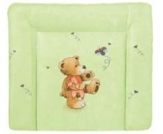 Julius Zöllner 2220128076 Teddy - Materassino per fasciatoio Softy, in pellicola senza ftalati, 75 x 85 cm, colore: Verde