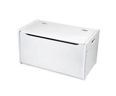 Tidlo - Cassapanca porta giocattoli, colore: Bianco