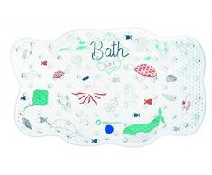 Bébé Confort 3107202600 - Tappetino da bagno antiscivolo per neonati e bambini, motivo: Water World, colore: Blu