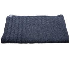 Babys Only Coperta lavorata a maglia per bambini 95 x 70 cm, Grigio (Anthrazit)
