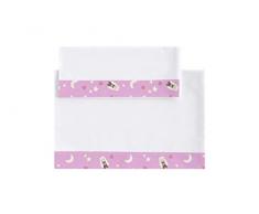 frikids Baby of Thrones – Set lenzuola culla, 2 pezzi Rosa