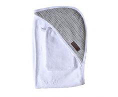 Bamboom 104-108-038 Bagno Duo Soft Stone Accappatoio Set, Grigio