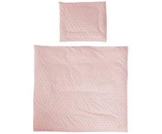 Baumann Roba GmbH 314090G226 - Biancheria per cullaLil Planet, 2 pezzi, composto da federa 35 x 40 cm e copripiumino 80 x 80 cm, 80% cotone GOTS, 20% poliestere, 340 g, colore: Rosa