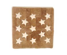 Kaiser 13003 - Tappeto per gattonare in vello di agnello/pecora, circa 100 x 100 cm, colore: Nocciola con stelle bianche