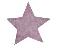 Pilepoil tappeto Star Seta e cotone (130 x 130 cm, Rosa)