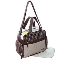 GMMH - Borsa fasciatoio, 2 pz, beige 2130