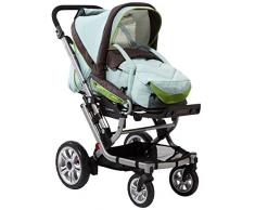 Gesslein, Passeggino M6, Turchese/Verde (türkiser Außenstoff mit grünen Schmuckteilen)