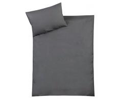 Julius Zöllner 8500140537 Biancheria da letto, 100/135 più 40/60, Antracite