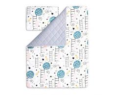 Fun with mum BAB-BLA-SET-S-LOV-MOO - Coperta per bambini, multicolore