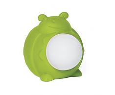 Brevi 347 Lucilla Luce Crepuscolare a Led, Coccinella, Verde, plastica