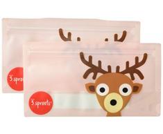 Bustine Portamerenda 3 Sprouts - Contenitore alimentare riutilizzabile