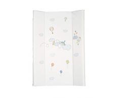 Kuli-Muli 11321 - Cuscino per fasciatoio a 2 cunei 70/50 Dream Flight, colore: Bianco