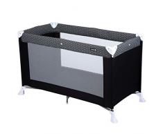 Safety 1st Soft Dreams Lettino da Campeggio per Bambini Pieghevole, Leggero e Compatto, Lettino da Viaggio Richiudibile, Bianco E Nero Geometric