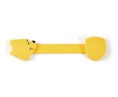 Lulabi Disney Winnie Confezione 2 Blocca Ante per Armadio in ABS, Giallo, 17.5 cm
