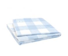 Jollein 514-522-64962 - Coperta, 100 x 150 cm, motivo a quadri, colore: blu
