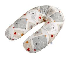 Julius Zöllner, Cuscino da allattamento con imbottitura in microperle, Grigio (Paddy)