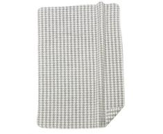 Alvi, Coperta in cotone per bambini, motivo a quadretti, Argento (Mehrfarbig), 75 x 100 cm