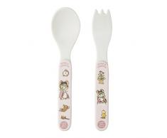 Ernest & Celestine ec703rk 2 Set di posate, Rosa