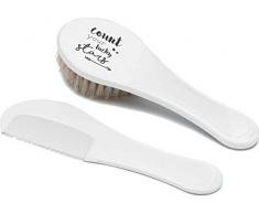 bébé-jou 6234105 pettine e spazzola Lucky Quotes, Bianco