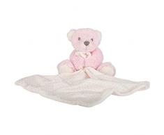 Suki Gifts 10108 - Doudou con peluche e sonaglio integrato, colore: Rosa