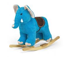 Milly Mally 5901761124187 Rocking Chair - Sedia a forma di elefante, colore: Blu