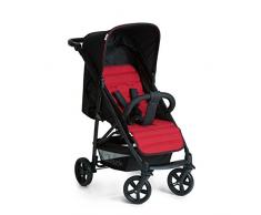 Hauck Rapid 4 Passeggino da 0 Mesi a 25 kg, Pieghevole, Compatto, con una Mano, con Posizione Nanna, Maniglione Regolabile in Altezza, Grande Cesto, Nero/Rosso