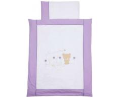 Easy Baby, Biancheria da lettino 100 x 135 cm con ricami pregiati