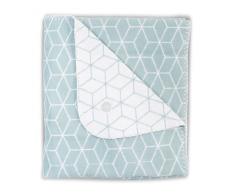 Jollein 514-522-65121 - Coperta in tessuto non tessuto per bambini, motivo: pietre, colore: verde 100 x 150 cm