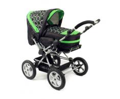 Chic 4 Baby 100 45 - Passeggino combinato Viva Orbid, in alluminio, con ruote grandi, colore: Verde