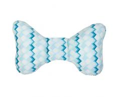 Naforye Cuscino Supporto Cervicale Bambini e Adulti da Viaggio per Auto e Passeggino - Blue Building Blocks - 170 g