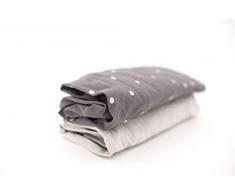 Tutti Bambini – Lenzuola regolabili, confezione da 2, grigio/argento