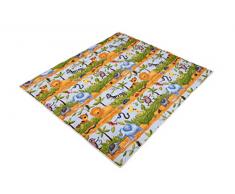 Ideenreich 1986-19 - Coperta per giocare e gattonare, motivo: animali della giungla, 135 x 150 cm