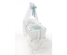 Easy Baby - Culla completa, motivo elefante, colore: Turchese