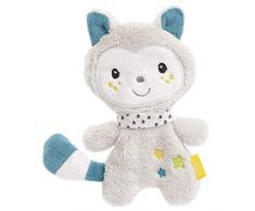Fehn 057218 - Giocattolo a forma di gattino, con strutture per afferrare e suonare, perfetto compagno per neonati e bambini, multicolore