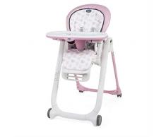 Chicco Polly Progres5 Seggiolone con 4 Ruote, 0+ Mesi, Rosa