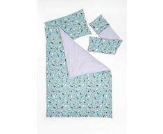 Linden 24604 - Set copripiumino e riduttore per lettino, colore: Verde