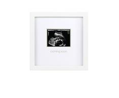 Pearhead p63005 Baby impronta tavolo cornice portafoto. Con incluso set per creare impronte di mano/piede, grigio